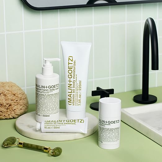 MALIN+GOETZ Hand + Body Wash | Gentle Foaming Cleanser with Botanical Extracts and Amino Acids | Hydrating pH-Balanced Unisex Scent | Vegan &amp Cruelty-Free (Eucalyptus Bergamot Rum Cannabis)