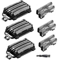 3Pack Replacement Blades and Foil Compatible with Panasonic ARC5 5-Blade Shavers Compatible with WES9032P ES9032 ES9034 ES9036 ES9038 Fits Models ES-LV61 ES-LV65 ES-LV67 ES-LV95 1Cleaning Brush