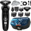 MANECODE® Electric Razor for Men - Shaver with Floating 8 Contouring Technology® and IQ Cleaning Sensor® (Travel Case)