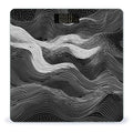 White Wave Pattern Smart Scale for Body Weight Accurate Bathroom Scale with LED Display Digital Weight Scales Weighing Machine High Precision Scales for Bath Home