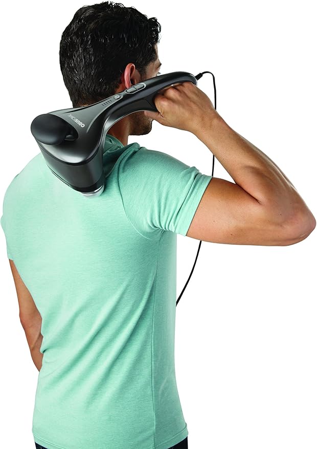 ObusForme Professional Body Massager - Percussion Massager 3000 Pulses Per Minute and Five Massage Settings. Electric Hand-Held Massager
