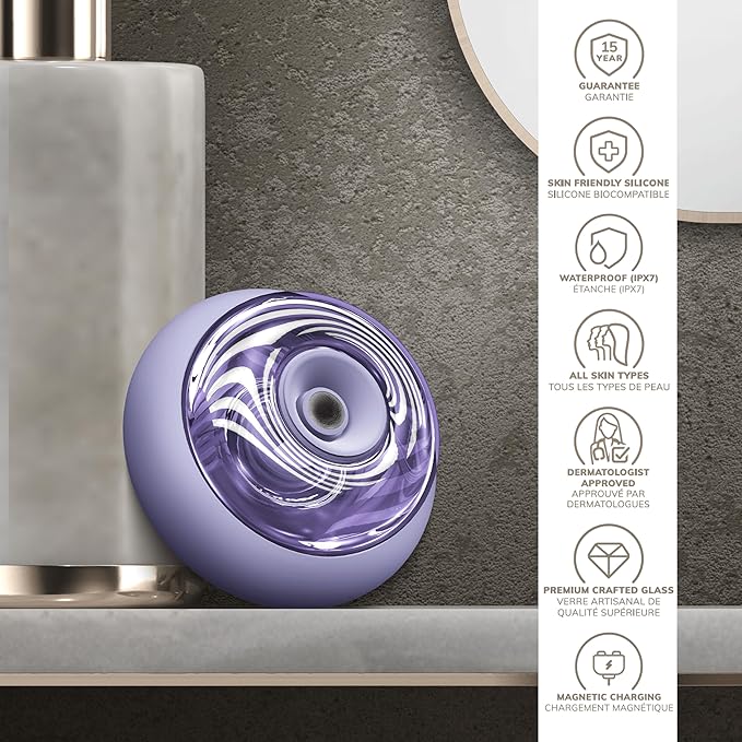 GESKE SmartAppGuided™ Sonic Cool &amp Warm Face &amp Body Massager | 9 in 1 | Electric Massager | Face &amp Body | Battery-Free Cooling &amp Warming | Firms Relaxes &amp De-Puffs Skin | with Sma
