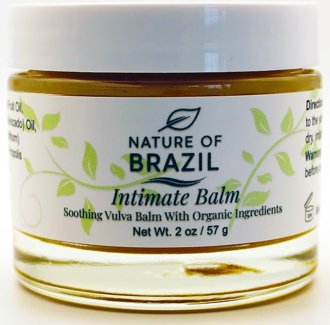 Vulva Balm - Intimate Skin Moisturizer for Dryness Itching &amp Menopause Relief - Hormone Free 100% Natural &amp Organic Ingredients - 2 oz