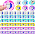 Geiserailie 96 Pcs Mini Dental Floss Bulk Mint Dental Floss for Homeless 54.6 yd Plaque Remover Teeth Shred Resistant Oral Care Cleaning for Adults Travel Wedding Bridal Shower Donated Gifts(6 Colors)