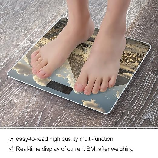 Egyptian Pyramids Scale for Body Weight Smart Scales Digital Bathroom Scale High Precision Weighing Scales with Large Display Weighing Machine for People