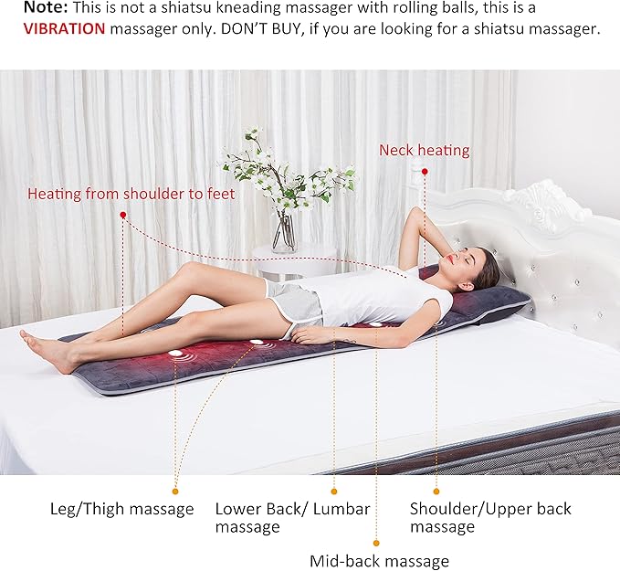 Snailax Full Body Massage Mat and Neck Massager Bundle