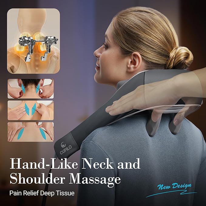 Shiatsu Neck Massager &amp Foot Massager with Heat