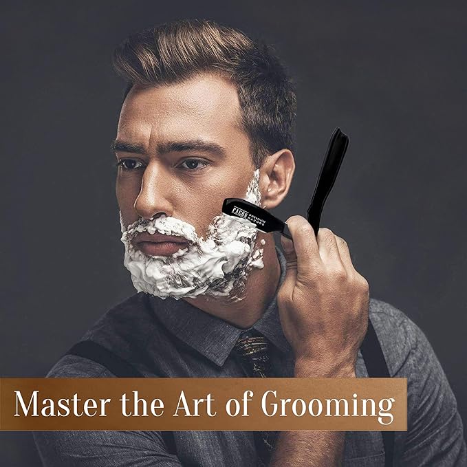 Facón Straight Razors for Men + Facón Transparent Shaving Gel for Men