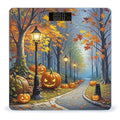 Pumpkin Autumn Scenery Scale for Body Weight Highly Accurate Digital Bathroom Body Scale Digital Bathroom Scales for People Anti-Slip Large LCD Display Smart Scales