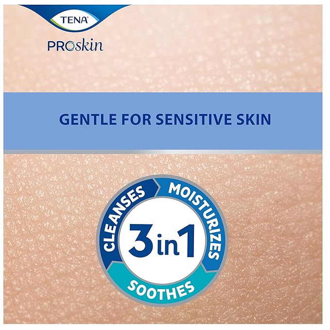 TENA ProSkin Cleansing Cream Cream Rinse-Free Body Wash Tube Mild Scent 8.5 oz. 64425 10 Ct