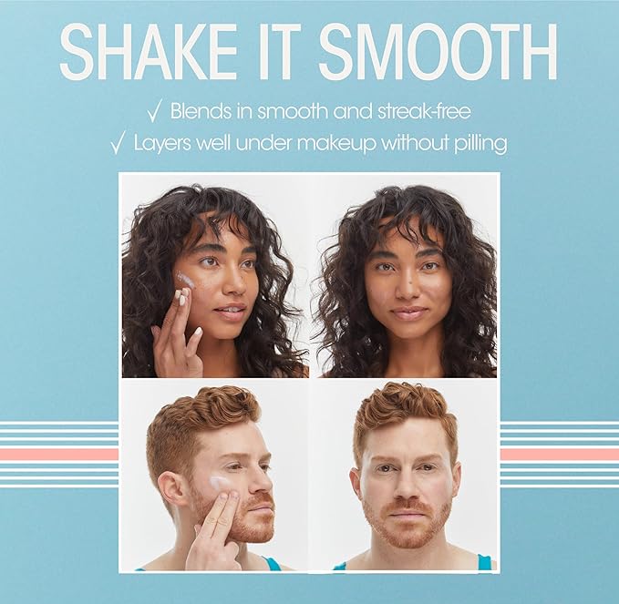 Vacation Shake Shake SPF 50 Mineral Milk Face Sunscreen Non-Comedogenic Streak-Free Water-Resistant Broad Spectrum Sun Block Non-Nano Zinc Formula Vegan Moisturizer with SPF 1.7 Fl. Oz.