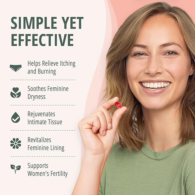 Lubracil Vaginal Moisturizer Pills for Dryness and Moisture – Sea Buckthorn Oil Omegas 6 7 &amp 9 Vitamins A &amp E – Nourishes Vaginal Wetness &amp Hydration for All Women – 60 Wet Pills 2 Pa