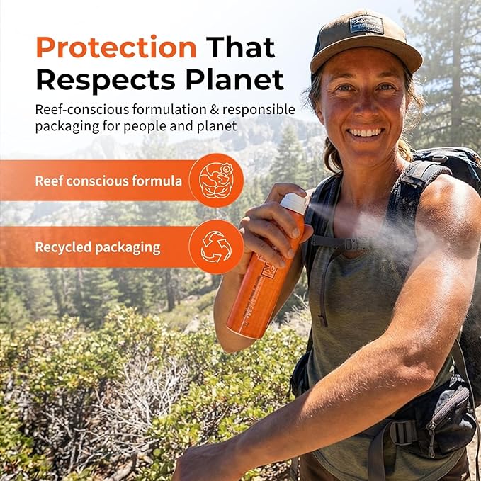 TANRI SPF50+ Aerosol Free Sunscreen Spray Hawaii 104 Reef Act Compliant Sunscreen Spray for Face and Body Water &amp Sweat Proof Octinoxate &amp Oxybenzone Free UVA/UVB Protection 6 fl. oz. (2