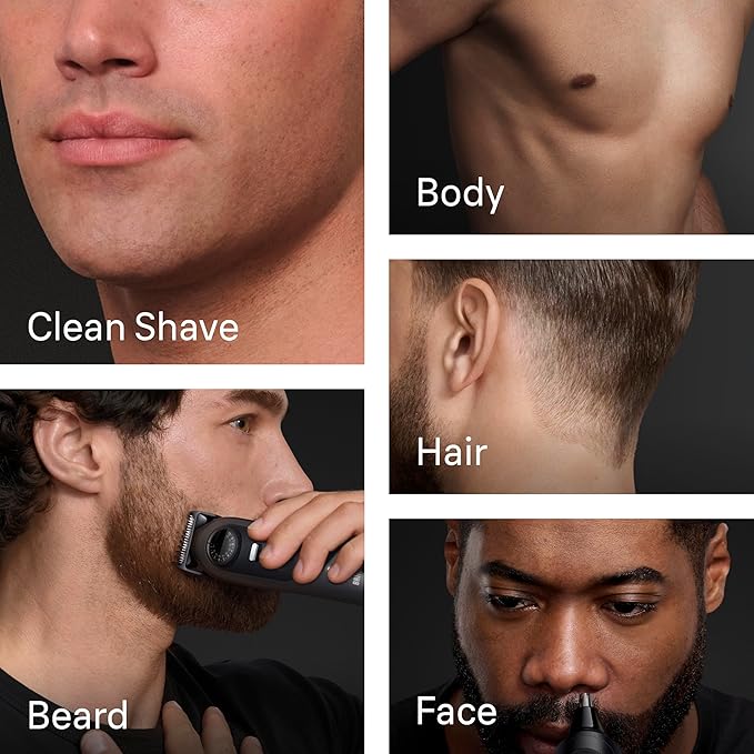 Braun Series 9 All-in-One Beard &amp Body Grooming Kit for Men Cordless Trimmer Hair Clippers &amp Shaver for Face Hair &amp Body with Gillette Labs Razor AIO 9530