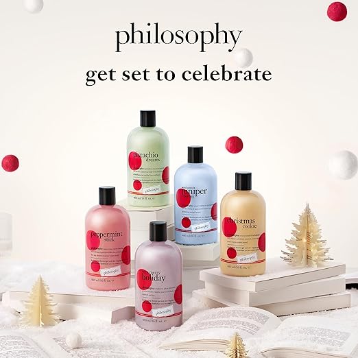 philosophy scent-sational hydrating bath &amp shower gels - efficiently cleanses soothes &amp comforts dry skin - vegan &amp cruelty free formula