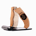 Wooden Beard Comb for Men - Personalized Folding Pocket Comb for Moustache Beard &amp Hair Walnut Combs Engraved (Love Is)