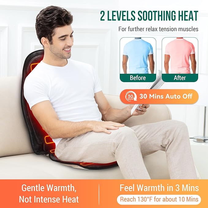 Snailax Back Massager and Neck Massager Bundle