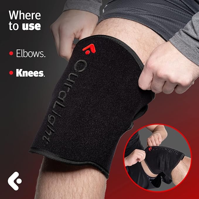 Red Light Therapy for Knee Pain Infrared Light Therapy 660nm &amp 850nm Shoulder and Joint Pain Back Pain Relief Red Light Therapy Pad for Shoulder Pain Wrap Knee Brace Device Rechargeable
