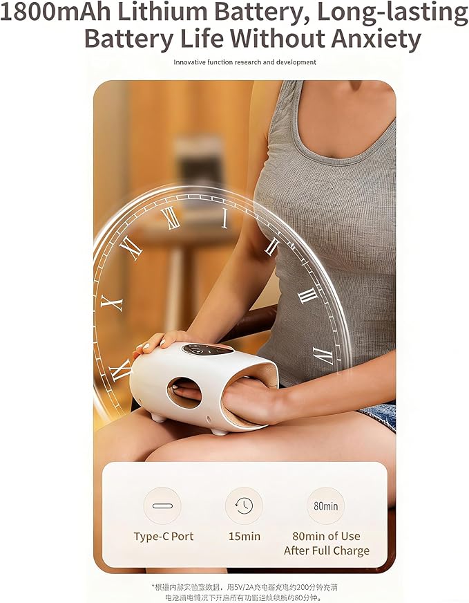 Hand Massager – Cordless Electric Hand Massager with Heating and Compression Functions for Both Men and Women