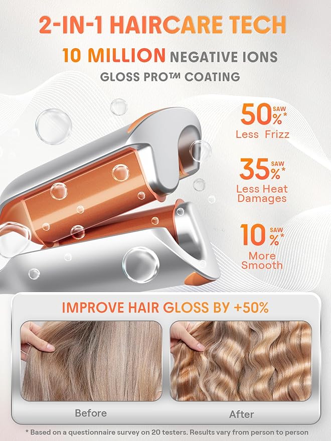 SHEGLAM Beach Babe Hair Waver+24K Glow Hair Oil