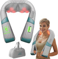 Snailax Cordless Neck Massager with Heat Shiatsu Neck Back Massager for Pain Relief Deep Tissue Rechargeable 4D Knead Shoulder Massager Pillow with Portable Carry Bag Gifts for Mom Dad