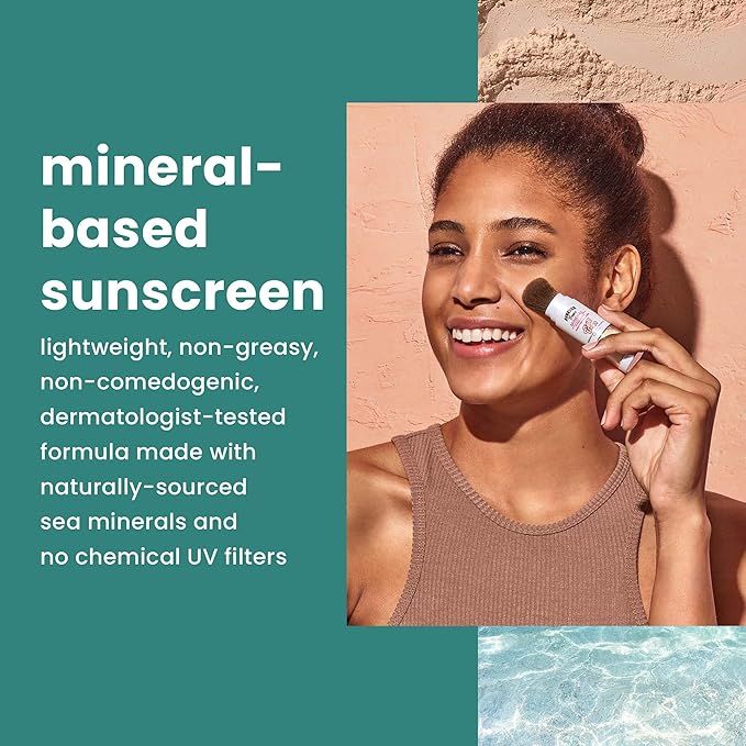 Hawaiian Tropic Mineral Powder Sunscreen Brush SPF 30 &amp Everyday Active Sunscreen Lotion SPF 50 Bundle 8oz