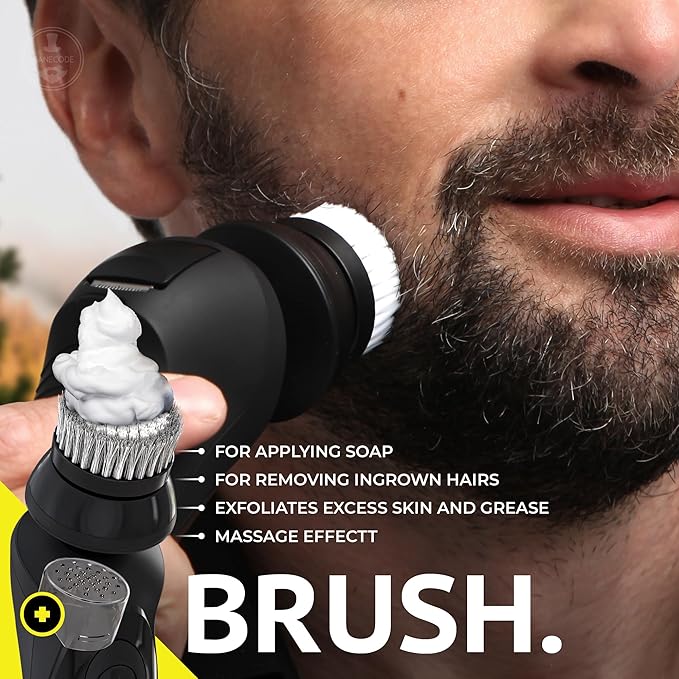 MANECODE® Electric Razor for Men - Shaver with Floating 8 Contouring Technology® and IQ Cleaning Sensor® (Travel Case)