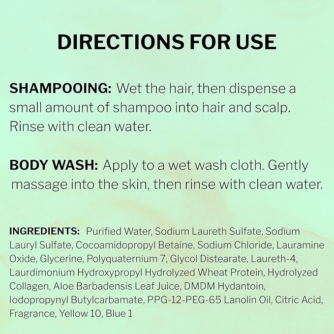 McKesson Body Wash and Shampoo - 1  Gallon Bulk Refill Full Body Wash with Aloe Cucumber Melon Scent - Sensitive Skin &amp Hair 2‑in‑1