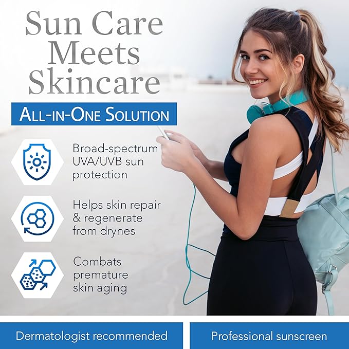 Clear Choice Sunscreen for Face SPF 45 Oil Free Sunblock &amp Light Moisturizer with Zinc Oxide Reef-Safe Broad Spectrum Water-Resistant No White Cast Dermatologist Recommended 4oz