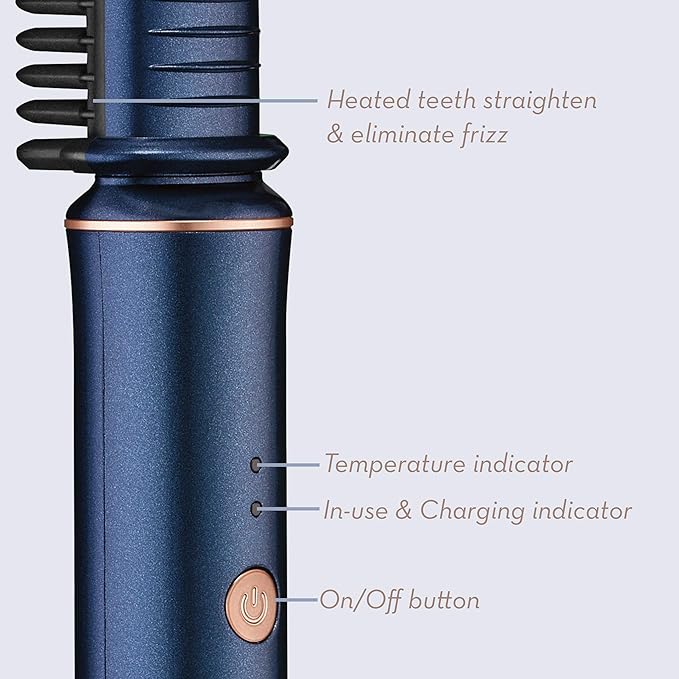 Conair Unbound Cordless Mini Straightening Comb ~ Rechargeable Straightening Comb That Eliminates Frizz Anytime Anywhere