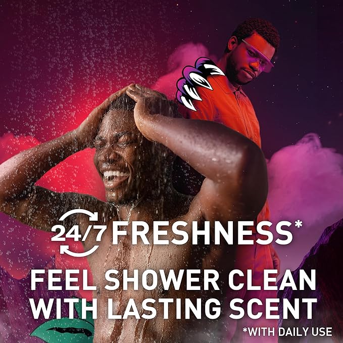 Old Spice Cleansing Body Wash for Men 3X Defense 24/7 Shower Fresh with Lasting Scent 2-in-1 Body &amp Face Wash NightPanther with Rich Warm Scent 24 oz (Pack of 4)