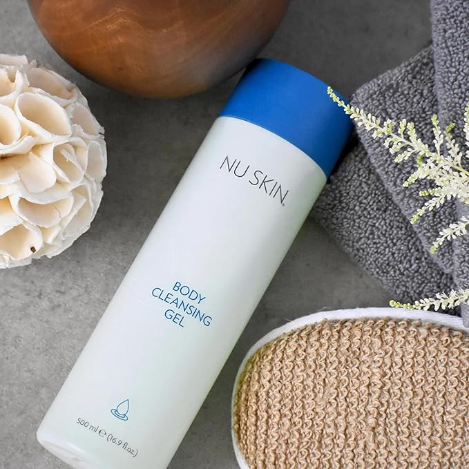 Nu Skin Body Cleansing Gel | Gentle Hydrating Wash for All Skin Types | Moisturizes Cleanses and Refreshes Skin | Luxurious 16.9 fl oz Bottle for Daily Use