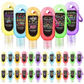 24 Pack Inspirational Scented Hand Sanitizers Keychain Gift Mini Hand Sanitizer Bulk 1 oz Travel Size Sanitizer Gel Thank You Gift for Teachers Women Team Coworker Graduation Party Favors