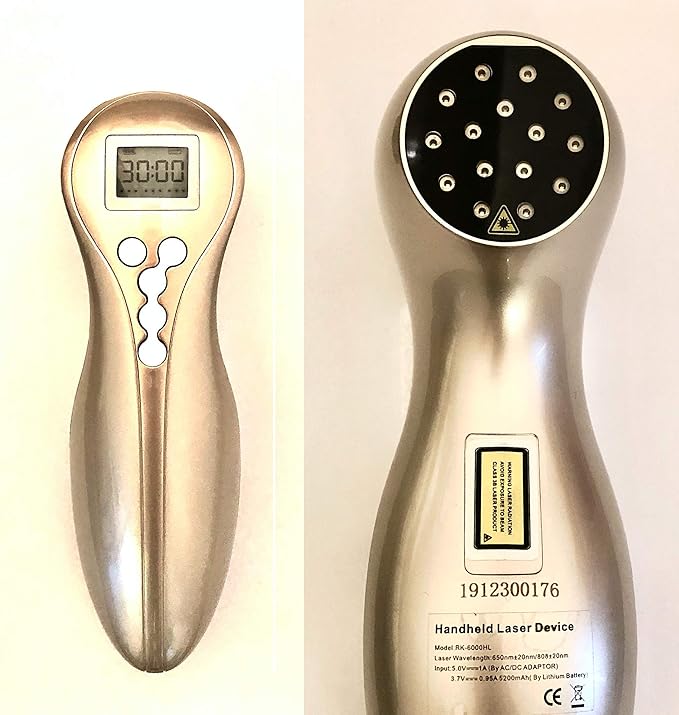 Pain Relief Cold Laser Therapy Device Unit LLLT Red Light Portable Handheld Unit 650nm+808nm Latest June 2021 Edition