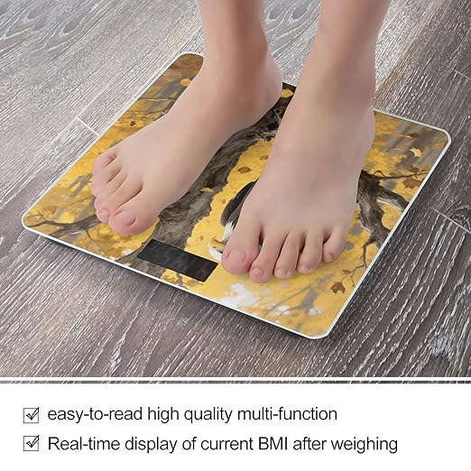 American Bald Eagle Bathroom Scale for Body Weight Bathroom Digital Electronic Weighing Scale with Back Lit LED Display Sturdy Tempered Glass Weight Watchers Scales 400lb