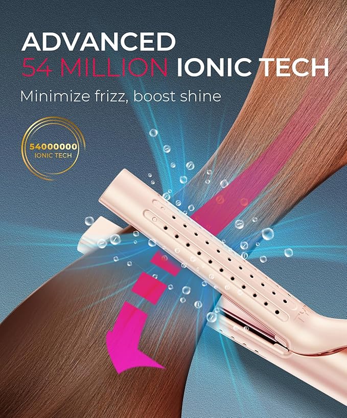 Upgraded TYMO Airflow Curling Iron + Flat Iron Hair Straightener