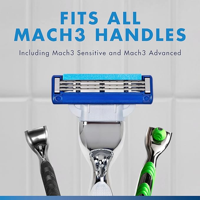 Gillette Mach3 Turbo Mens Razor Blade Refills 17 Count