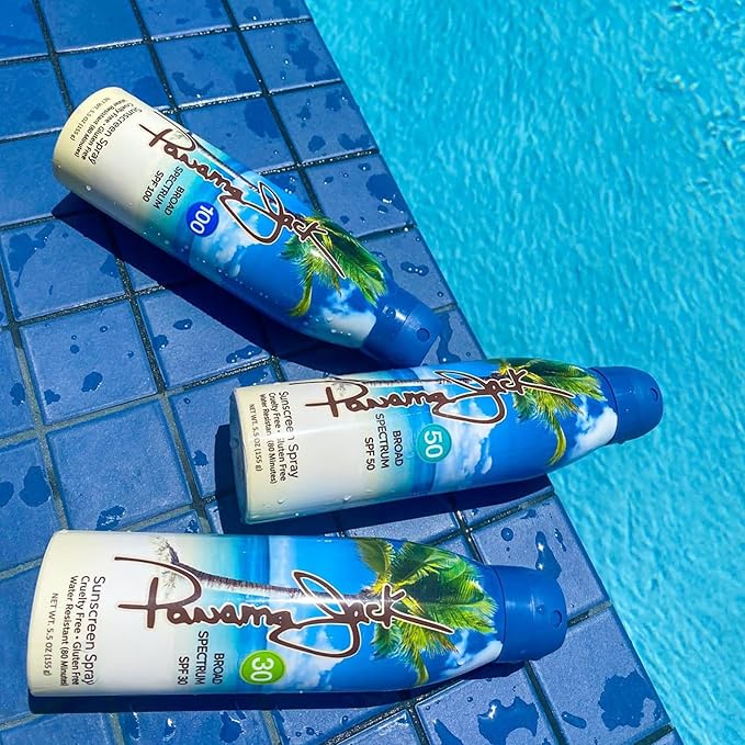 Continuous Spray Sunscreen - SPF 30 Broad Spectrum UVA/UVB Protection PABA Paraben Gluten &amp Cruelty Free Water Resistant (80 Minutes) 5.5 OZ