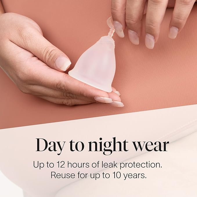 Cora Organic Feminine Care | 36 Super Absorbency Pads and a Menstrual Period Cup | Medical Grade Silicone | Eco-Conscious | Bundle Pack