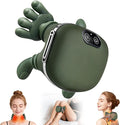 Shoulder and Neck Massager Bionic Heated Massager Neck Massager with Fingers 4D Kneading Massage Simulates a Real Palm Massage for Comfort Relax Muscle Tension (Green)