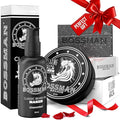 Bossman Starter Beard Kit for Men – Beard Oil (2 oz) Beard Balm &amp Bar Soap – Natural &amp Organic Grooming Kit – Made in the USA Men Gift Set (Naked – Unscented)