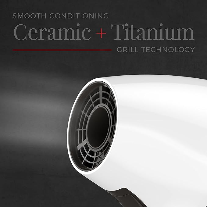 Remington Salon Collection Air3D Hair Dryer with Low Noise Motor 1760 Watt Ceramic Blow Dryer D7777 White