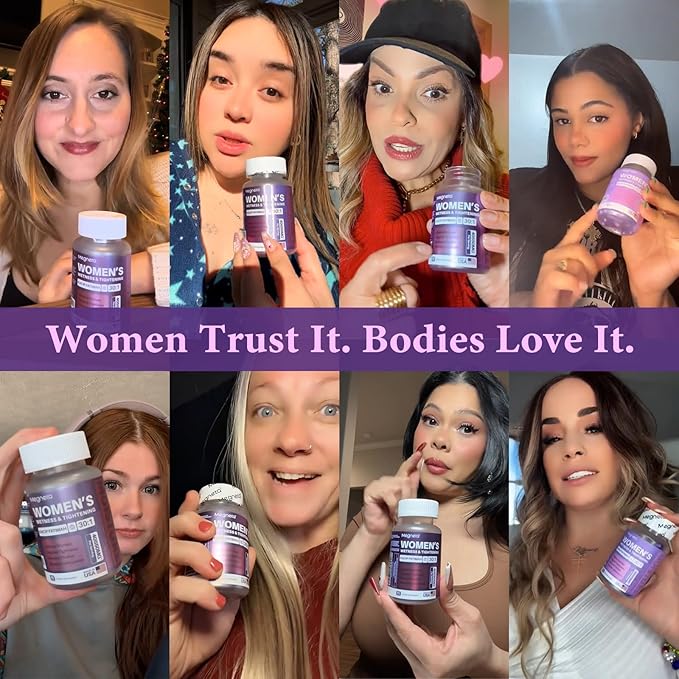 Vaginal Moisturizer Kacip Fatimah 1000mg &amp Manjakni 200mg for Female Health Slippery Elm for Women Vegan 120 Capsules