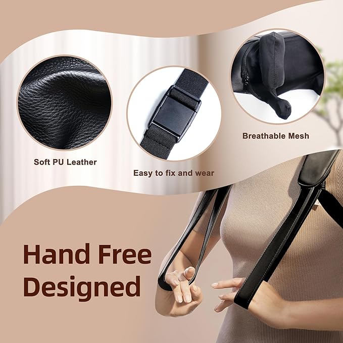 iBooMas Neck Massager with Heat 4D Shiatsu Deep Tissue Back and Shoulder Massager 2 Modes 3 Intensity for Muscle Relaxation Hands-Free Design Best Gifts for Women Men (Black)