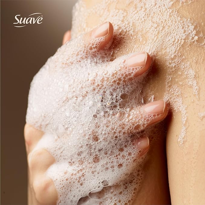 Suave Moisturizing Body Wash Cocoa Butter and Shea with Vitamin E Extract No Parabens No Phtahaltes 18 Oz Pack of 6