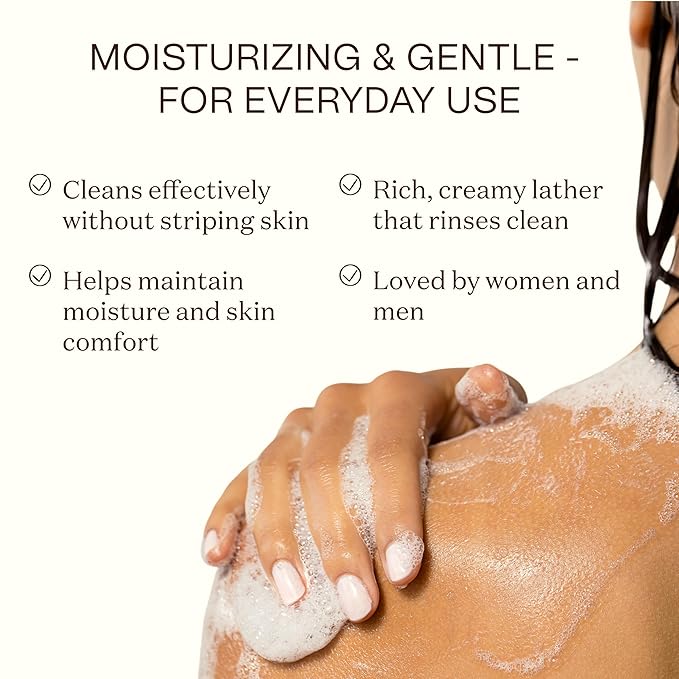 Ingreendients Natural Body Wash With Organic Ingredients - Moisturizing For Dry and Sensitive Skin Vegan Cruelty Free Sulfate Free Betaine Free (2 x 16 FL. Oz)