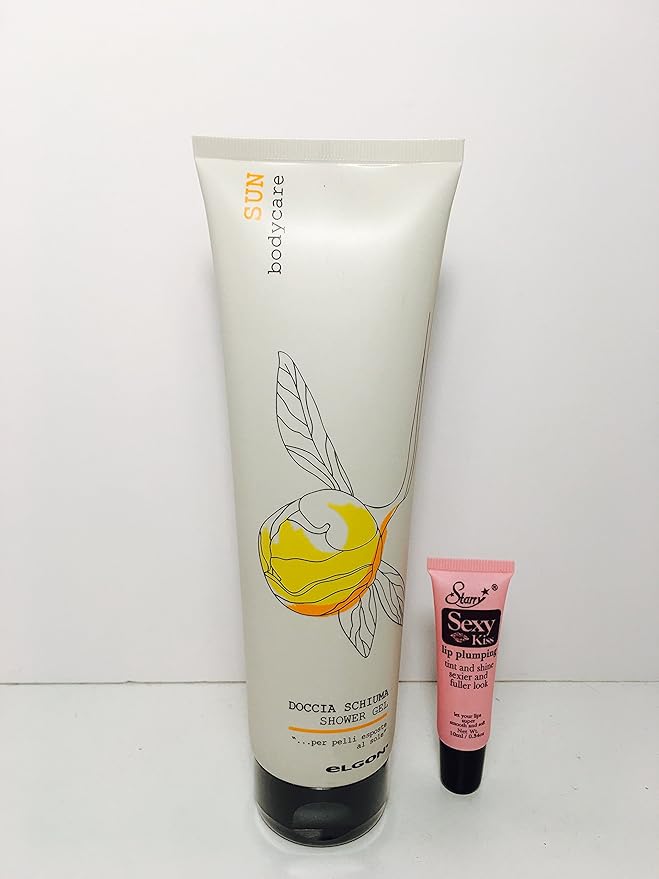Elgon Sun Bodycare (Solorea) Shower Gel 300ml/10.14oz *Free Starry Sexy Lip Plumping Gloss tube 10ml