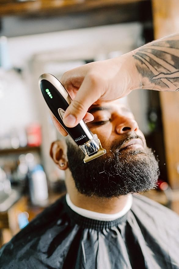 Supreme Trimmer T-Shaper ST5210 | Professional Barber Trimmer Hair Clippers for Men | Cordless Hair Trimmer Zero Gapped Liner Beard Trimmer | Gold