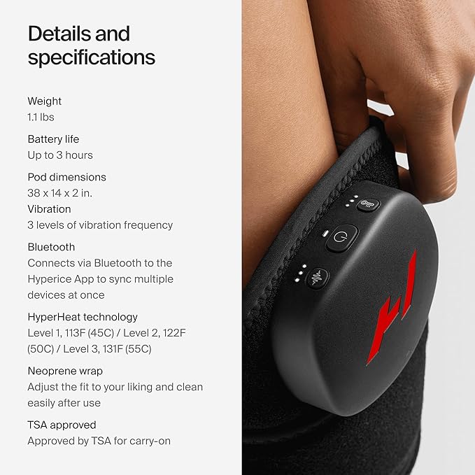 Hyperice Venom 2 - Advanced Heat + Vibration Wrap (Leg)