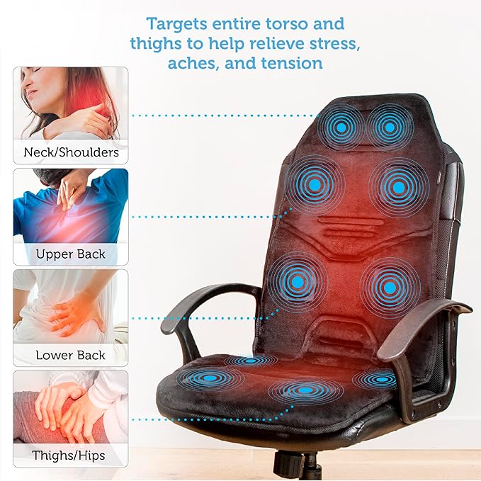 COMFIER Cordless Neck Massager &amp Massage Seat Cushion